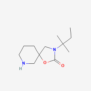 molecular formula C12H22N2O2 B13260929 3-(1,1-Dimethylpropyl)-1-oxa-3,7-diazaspiro[4.5]decan-2-one 