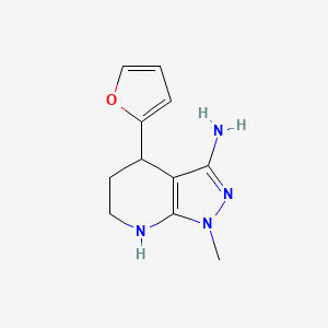 3-Amino-4-(2-furyl)-1-methyl-1,4,5,7-tetrahydro-6H-pyrazolo[3,4-B]pyridin+