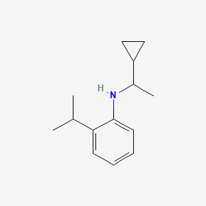 N-(1-Cyclopropylethyl)-2-(propan-2-yl)aniline