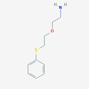 molecular formula C10H15NOS B13261008 2-[2-(Phenylsulfanyl)ethoxy]ethan-1-amine 