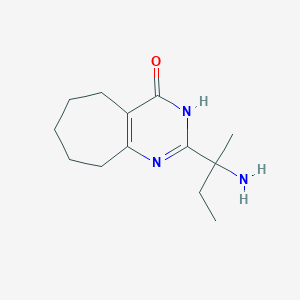 2-(1-Amino-1-methyl-propyl)-3,5,6,7,8,9-hexahydrocyclohepta[d]pyrimidin-4-one