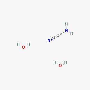 molecular formula CH6N2O2 B13261025 Aminoformonitrile dihydrate 