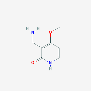 molecular formula C7H10N2O2 B13261069 3-(Aminomethyl)-4-methoxy-1,2-dihydropyridin-2-one 