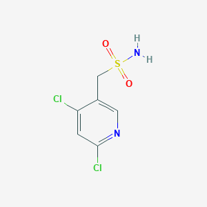 molecular formula C6H6Cl2N2O2S B13261075 (4,6-Dichloropyridin-3-yl)methanesulfonamide 