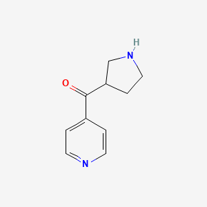 molecular formula C10H12N2O B13261083 4-(Pyrrolidine-3-carbonyl)pyridine 