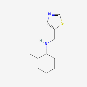 molecular formula C11H18N2S B13261128 2-Methyl-N-(thiazol-5-ylmethyl)cyclohexan-1-amine 