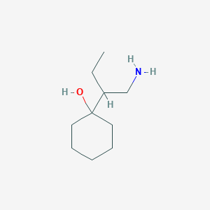 molecular formula C10H21NO B13261151 1-(1-Aminobutan-2-yl)cyclohexan-1-ol 