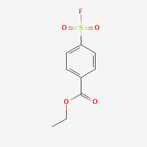 molecular formula C9H9FO4S B13261177 Ethyl 4-(fluorosulfonyl)benzoate 