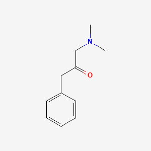 molecular formula C11H15NO B13261193 1-(Dimethylamino)-3-phenylpropan-2-one CAS No. 114049-98-8