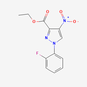 Ethyl 1-(2-fluorophenyl)-4-nitro-1H-pyrazole-3-carboxylate