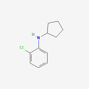 molecular formula C11H14ClN B13261213 2-chloro-N-cyclopentylaniline 