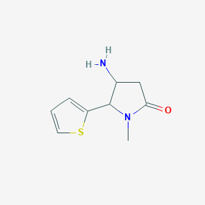 4-Amino-1-methyl-5-(thiophen-2-yl)pyrrolidin-2-one