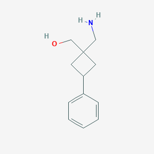 [1-(Aminomethyl)-3-phenylcyclobutyl]methanol