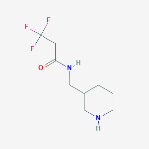 3,3,3-Trifluoro-N-(piperidin-3-ylmethyl)propanamide