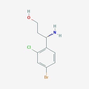 (3S)-3-Amino-3-(4-bromo-2-chlorophenyl)propan-1-OL