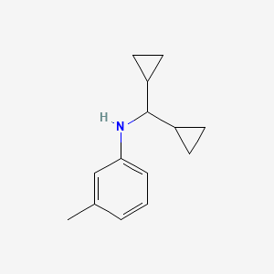 N-(dicyclopropylmethyl)-3-methylaniline