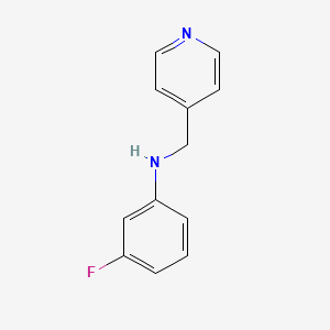 3-fluoro-N-(pyridin-4-ylmethyl)aniline