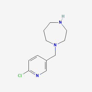 1-[(6-Chloro-3-pyridinyl)methyl]hexahydro-1h-1,4-diazepine