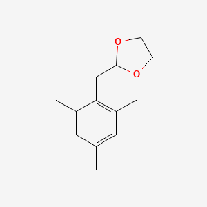 molecular formula C13H18O2 B1326141 2,4,6-三甲基(1,3-二氧戊环-2-基甲基)苯 CAS No. 898785-34-7