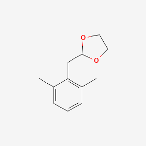 molecular formula C12H16O2 B1326142 2,6-二甲基(1,3-二氧戊环-2-基甲基)苯 CAS No. 898785-37-0