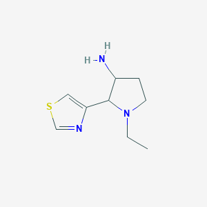 1-Ethyl-2-(1,3-thiazol-4-yl)pyrrolidin-3-amine