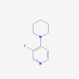 molecular formula C10H13FN2 B13261472 3-Fluoro-4-(piperidin-1-yl)pyridine 