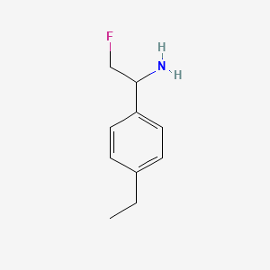 molecular formula C10H14FN B13261486 1-(4-Ethylphenyl)-2-fluoroethan-1-amine 