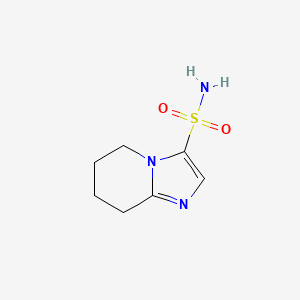 molecular formula C7H11N3O2S B13261506 5H,6H,7H,8H-Imidazo[1,2-a]pyridine-3-sulfonamide 