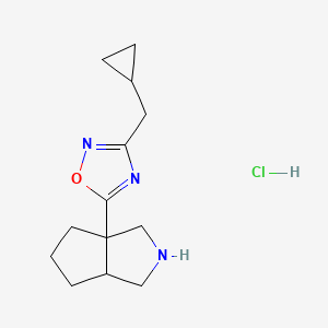 3-(Cyclopropylmethyl)-5-{octahydrocyclopenta[c]pyrrol-3a-yl}-1,2,4-oxadiazole hydrochloride