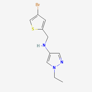 N-[(4-Bromothiophen-2-yl)methyl]-1-ethyl-1H-pyrazol-4-amine