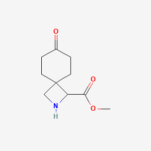 molecular formula C10H15NO3 B13261578 Methyl 7-oxo-2-azaspiro[3.5]nonane-1-carboxylate 