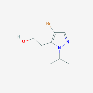 2-[4-Bromo-1-(propan-2-yl)-1H-pyrazol-5-yl]ethan-1-ol