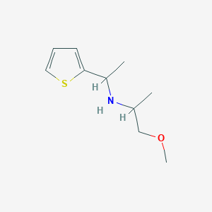 molecular formula C10H17NOS B13261610 (1-Methoxypropan-2-YL)[1-(thiophen-2-YL)ethyl]amine 