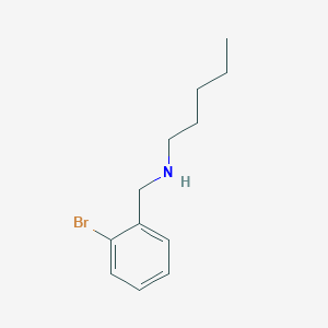 molecular formula C12H18BrN B13261616 [(2-Bromophenyl)methyl](pentyl)amine 