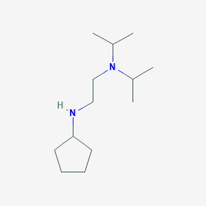 molecular formula C13H28N2 B13261641 [2-(Cyclopentylamino)ethyl]bis(propan-2-yl)amine 