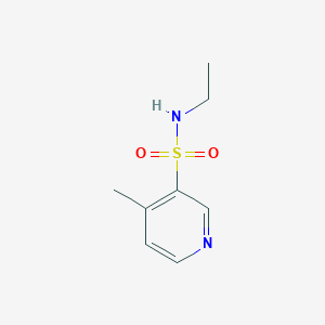 molecular formula C8H12N2O2S B13261650 N-Ethyl-4-methylpyridine-3-sulfonamide 