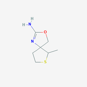 6-Methyl-3-oxa-7-thia-1-azaspiro[4.4]non-1-en-2-amine