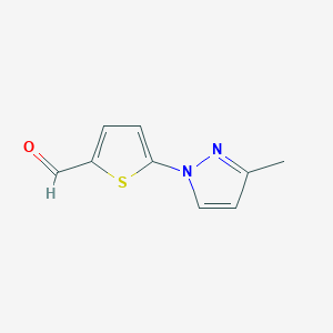 5-(3-Methyl-1H-pyrazol-1-YL)thiophene-2-carbaldehyde