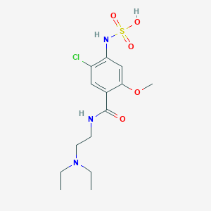 molecular formula C14H22ClN3O5S B132617 甲氧氯普胺 N4-磺酸盐 CAS No. 27260-42-0