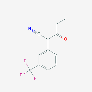 3-Oxo-2-[3-(trifluoromethyl)phenyl]pentanenitrile