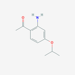 1-[2-Amino-4-(propan-2-yloxy)phenyl]ethan-1-one