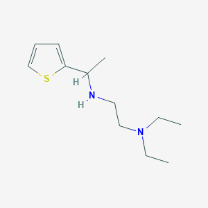 molecular formula C12H22N2S B13261739 [2-(Diethylamino)ethyl][1-(thiophen-2-YL)ethyl]amine 