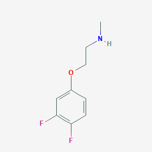 molecular formula C9H11F2NO B13261777 [2-(3,4-Difluorophenoxy)ethyl](methyl)amine 