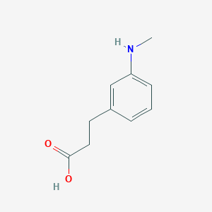 molecular formula C10H13NO2 B13261787 3-[3-(Methylamino)phenyl]propanoic acid CAS No. 1246636-86-1