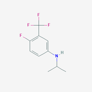 4-Fluoro-N-(propan-2-yl)-3-(trifluoromethyl)aniline