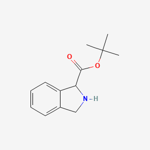 molecular formula C13H17NO2 B13261844 2,3-Dihydro-1h-isoindole-1-carboxylic acid tert-butyl ester 