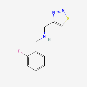 [(2-Fluorophenyl)methyl](1,2,3-thiadiazol-4-ylmethyl)amine