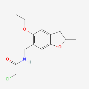 2-chloro-N-[(5-ethoxy-2-methyl-2,3-dihydro-1-benzofuran-6-yl)methyl]acetamide