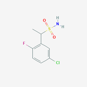 1-(5-Chloro-2-fluorophenyl)ethane-1-sulfonamide