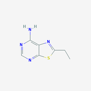 molecular formula C7H8N4S B13261883 2-Ethyl-[1,3]thiazolo[5,4-d]pyrimidin-7-amine 